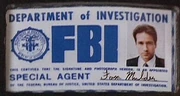 Mulder's FBI badge