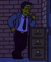 An animated version of the Cigarette Smoking Man.