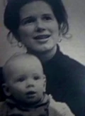 An early photograph of young Fox Mulder with his mother.
