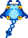 The smaller, blue Gyorg