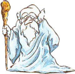 Artwork of an Old Man from The Legend of Zelda