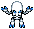 A blue Stalfos from The Minish Cap