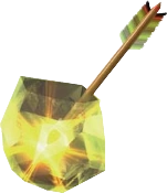 Artwork of a Light Arrow from Ocarina of Time and Majora's Mask