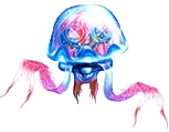 Artwork of a Bari from Ocarina of Time