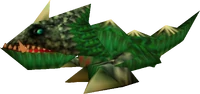 A Dodongo from Ocarina of Time and Majora's Mask