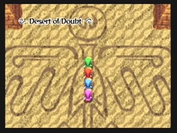 Link entering the Desert of Doubt