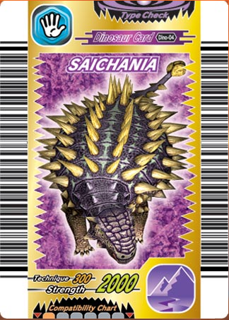 Image - Saichania card.png - Dinosaur King Fanon Wiki