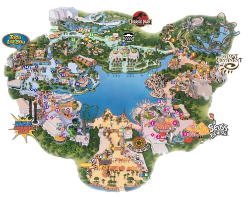 Image Islands of Adventure Map png - 500px Islands Of Adventure Map 