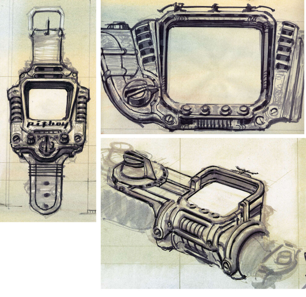 pip-watch | Pip boy, Concept art, Fallout concept art