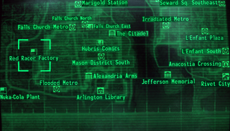 Map of the World, Appendix - Fallout 3: Operation Anchorage Game Guide