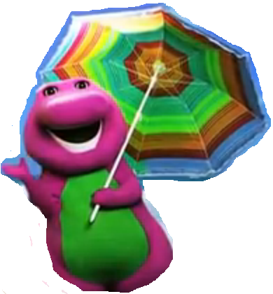 Image - Barney with Umbrella.png - Mad Cartoon Network Wiki